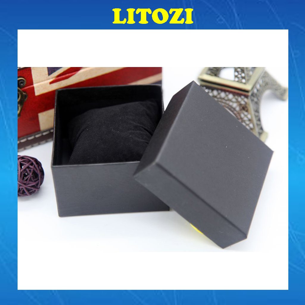 Hộp đựng đồng hồ Litozi đeo tay 2 màu đen đỏ cao cấp siêu rẻ