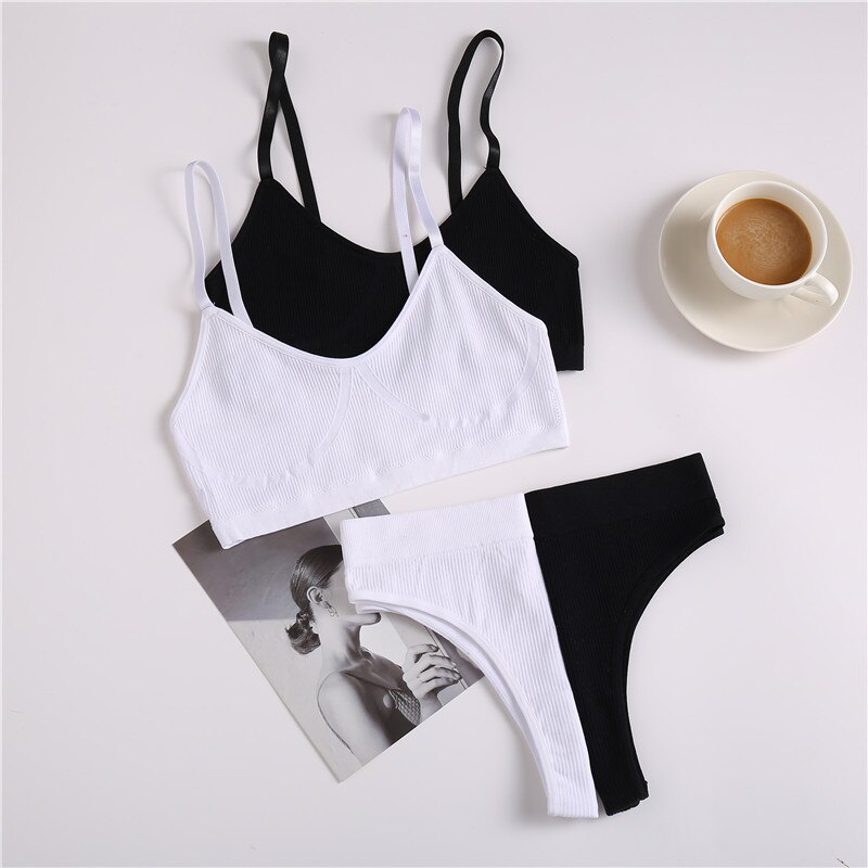 Cute Byte Set Áo Lót Không Đường May + Quần Lót Nữ Tính