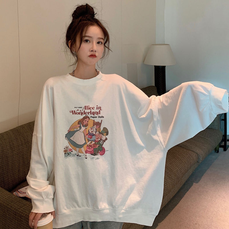 NRVP Áo Hoodie Tay Dài Thời Trang Hàn Quốc 2021 Cho Nữ