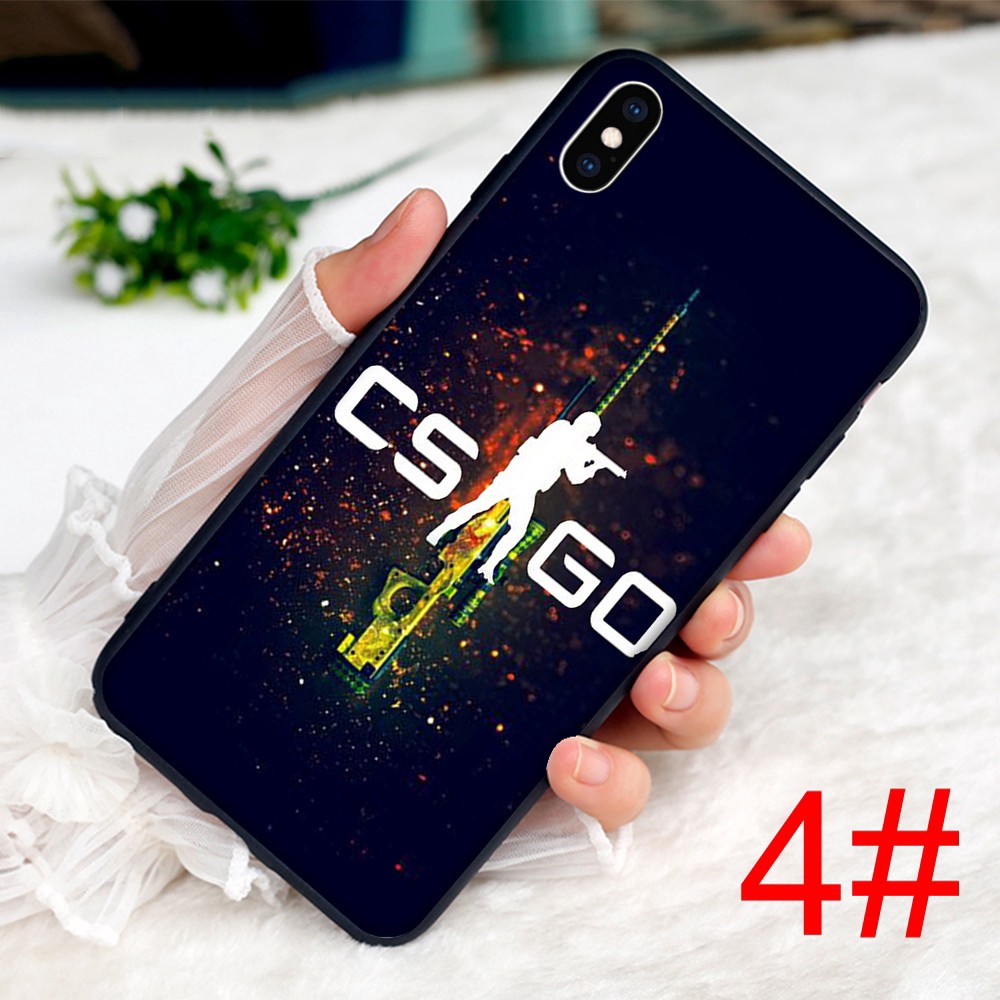 Ốp Lưng Mềm In Hình Strike Cs Go Cho Iphone 8 7 6 6s 5 5s Se Plus X Xs Max