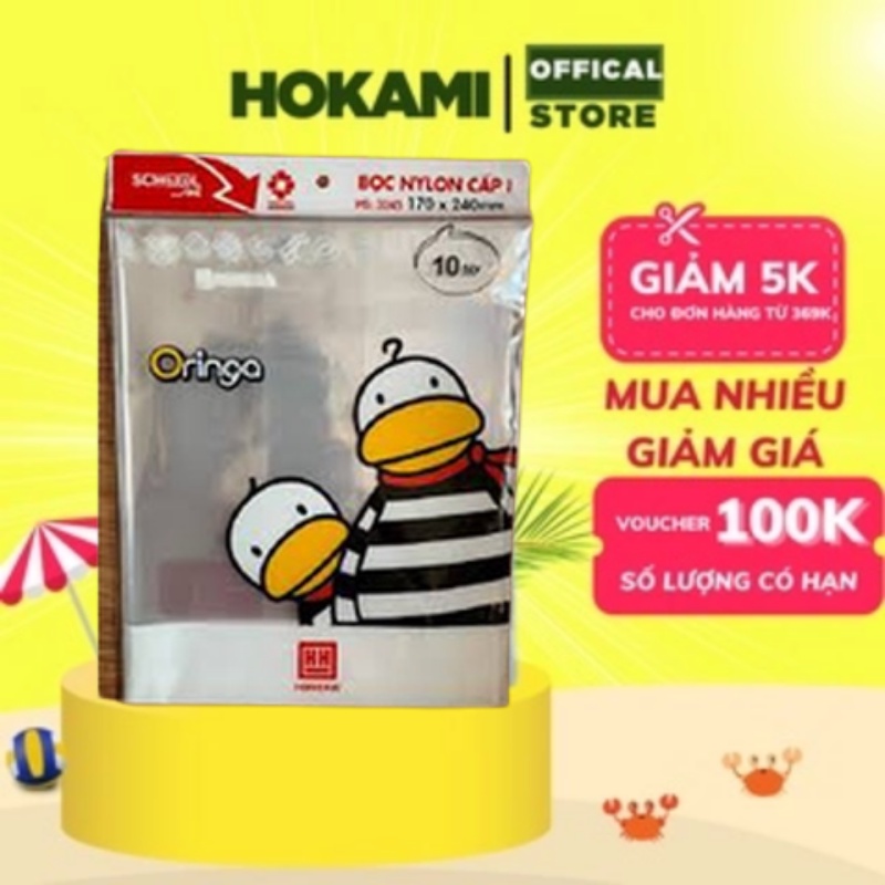 Bọc vở ôly - sách giáo khoa - bọc vở kẻ ngang - HOKAMI Store
