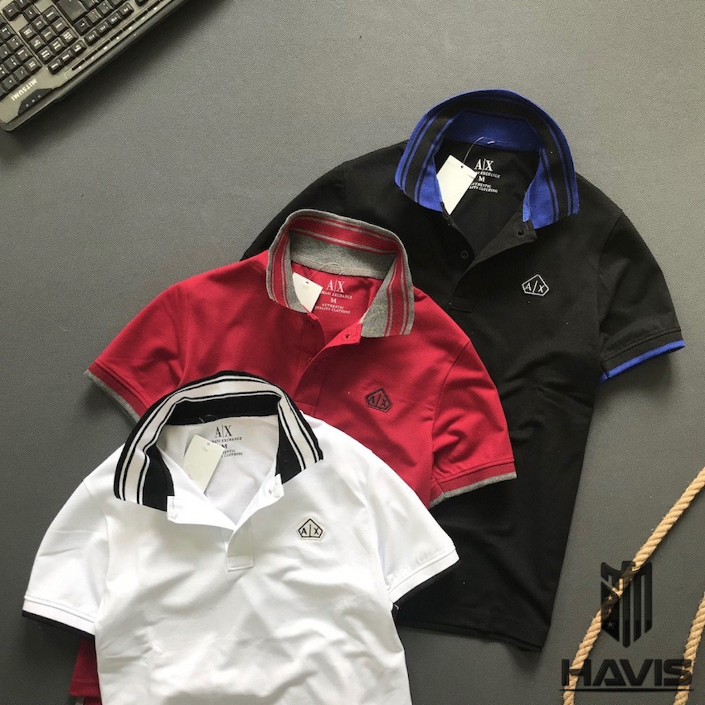 Áo thun nam Havis tay ngắn phối logo thêu lịch lãm ASTD080 ( Nhiều Màu ) | BigBuy360 - bigbuy360.vn