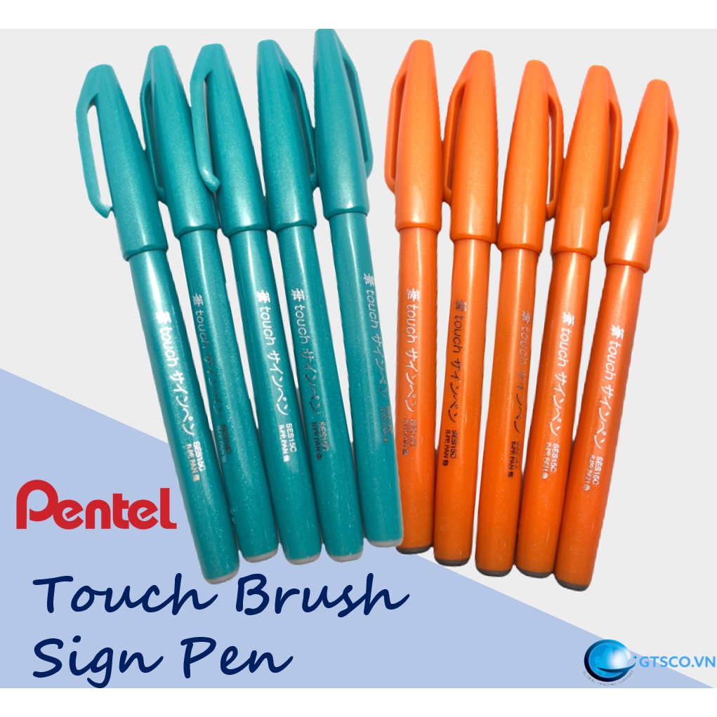 BÚT PENTEL TOUCH BRUSH SIGN PEN VIẾT CALLIGRAPHY THƯ PHÁP TRANG TRÍ