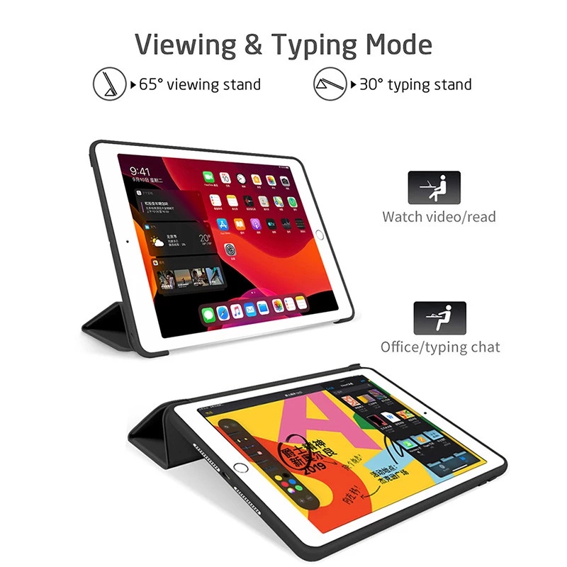 Bao da máy tính bảng bằng pu có nam châm cho Samsung Galaxy Tab A7 10.4 2020 Tab S6 Lite 10.4