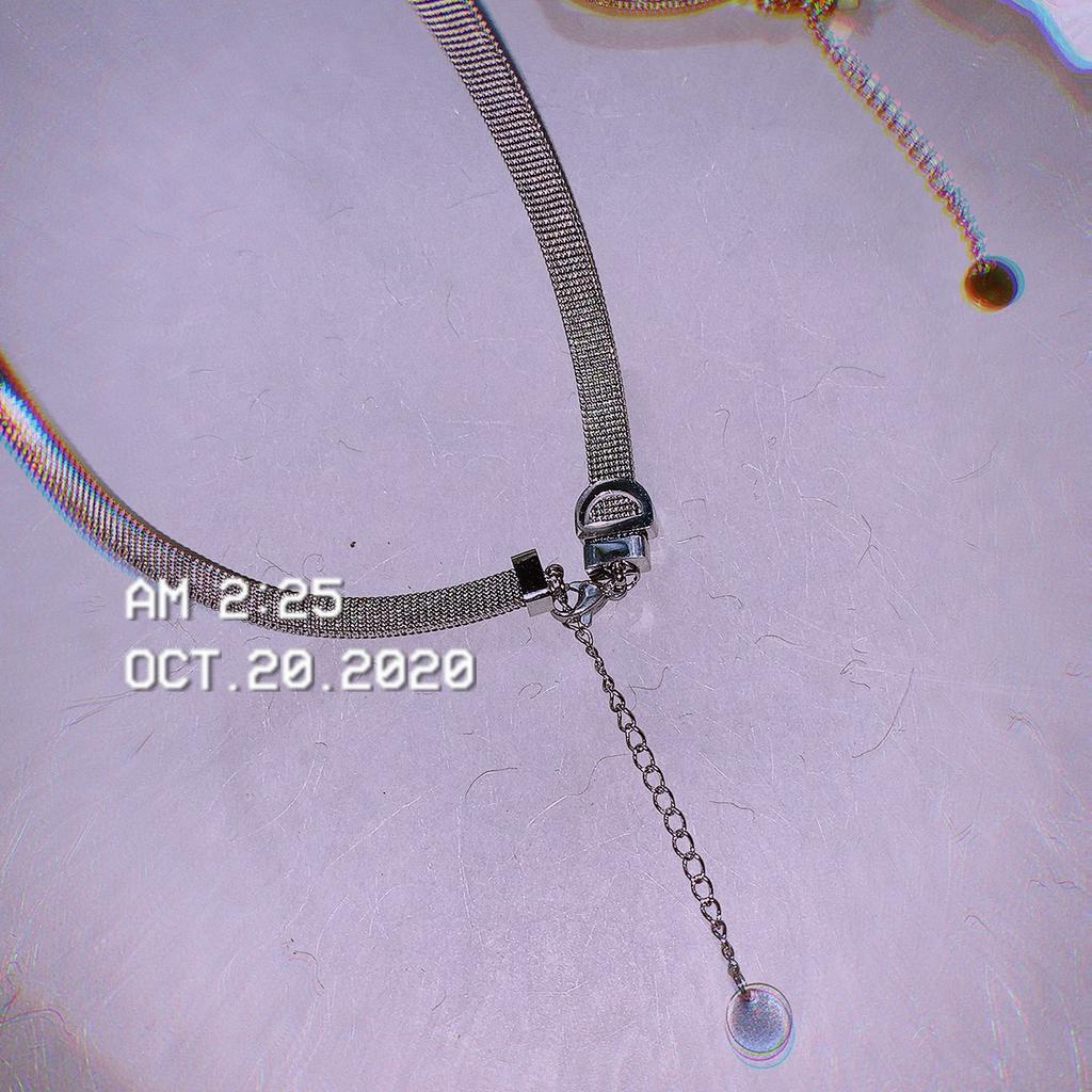 vòng cổ Mạ Vàng Mặt Chữ Đính Đá Sang Trọng Cho Nữ