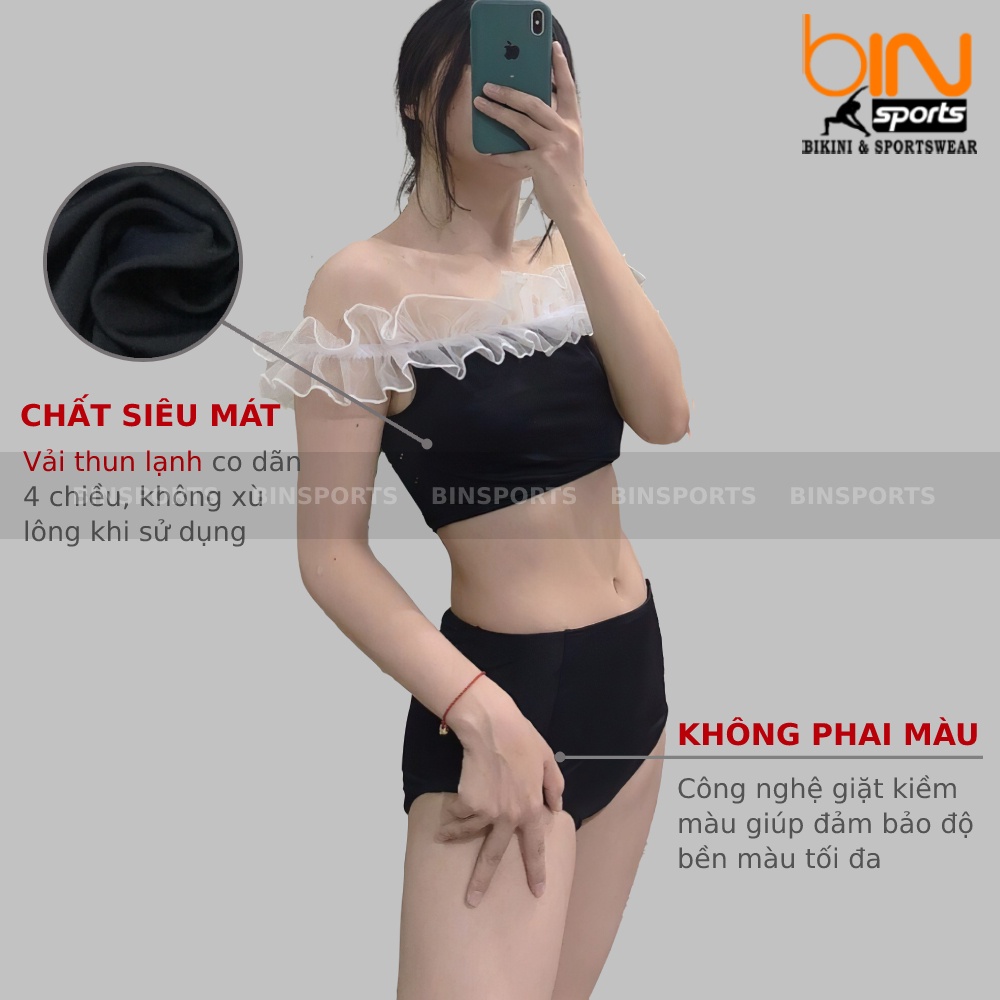 Bộ Đồ Bơi Hai Mảnh Phối Ren Freesize Bin Sports BHV072