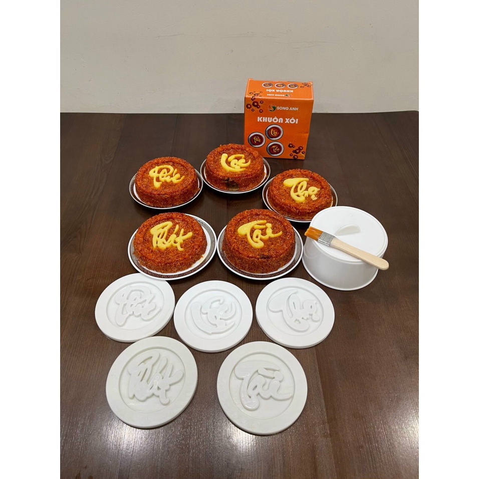 Khuôn xôi 5 mặt Phúc Lộc Thọ Phát Tài