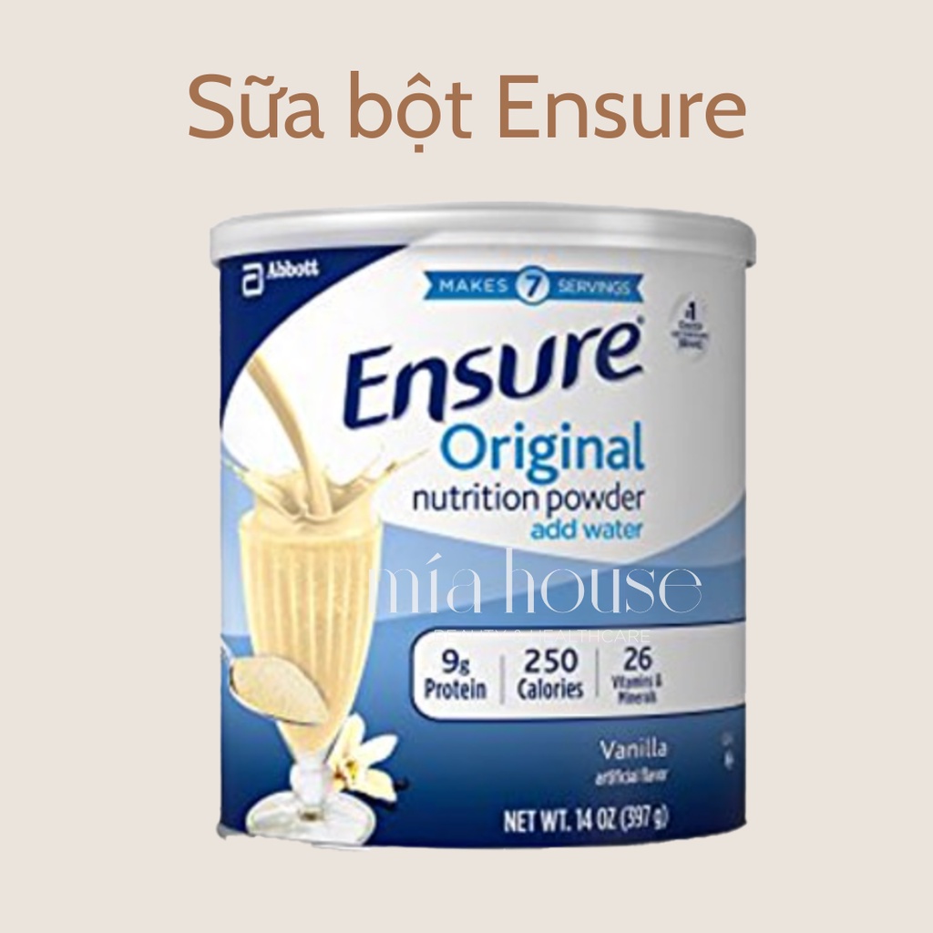 [Date 06/2023] Sữa bột Ensure Powder hương Vani (397g/lon)