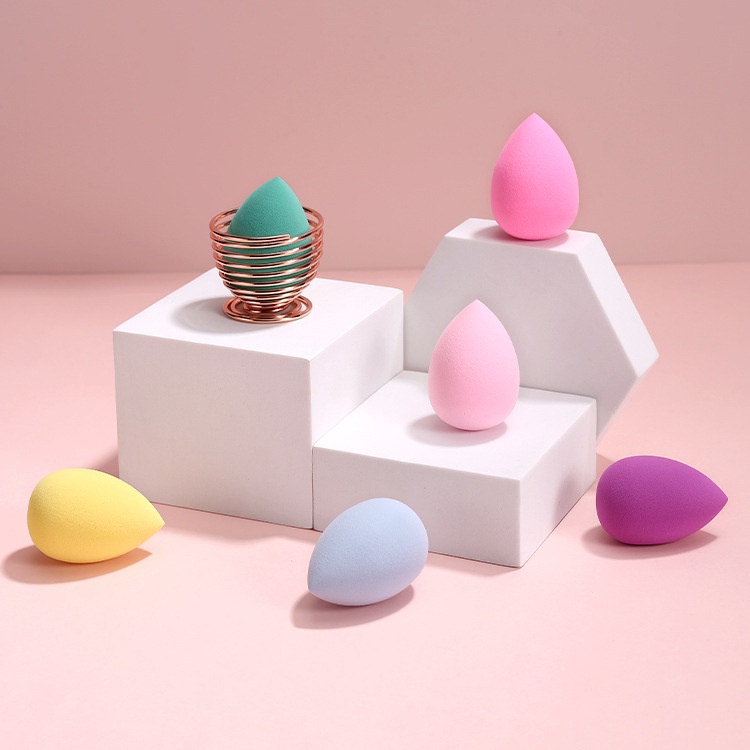 [Hàng mới về] Set 4 / 12 mút trang điểm mini hình quả trứng màu sắc ngọt ngào sử dụng tiện lợi