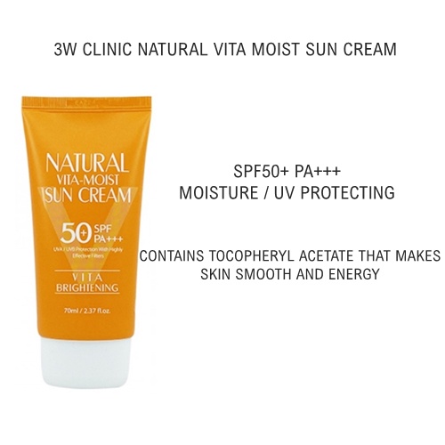 Kem chống nắng 3W CLINIC SPF50+ PA+++ 70ml