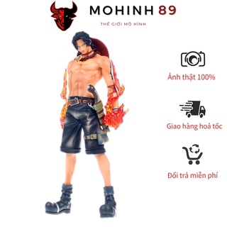 Mô hình one piece ace hỏa quyền tay lửa cao 28cm