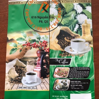 1kg túi đựng cà phê mẫu in sẳn(1 chồn)