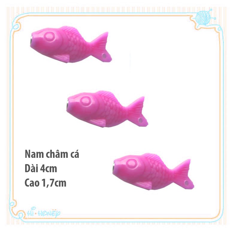 10 Nam châm câu cá nhựa cân, cá nhựa đồ chơi