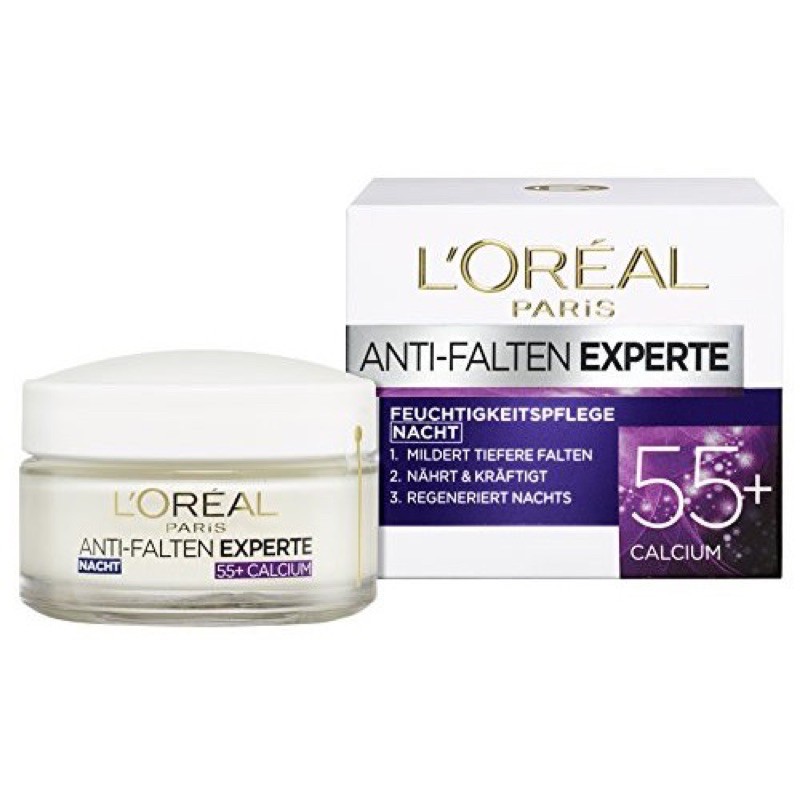 Kem dưỡng da ban đêm Loreal - Giảm Mờ Nếp Nhăn cho Tuổi 55+