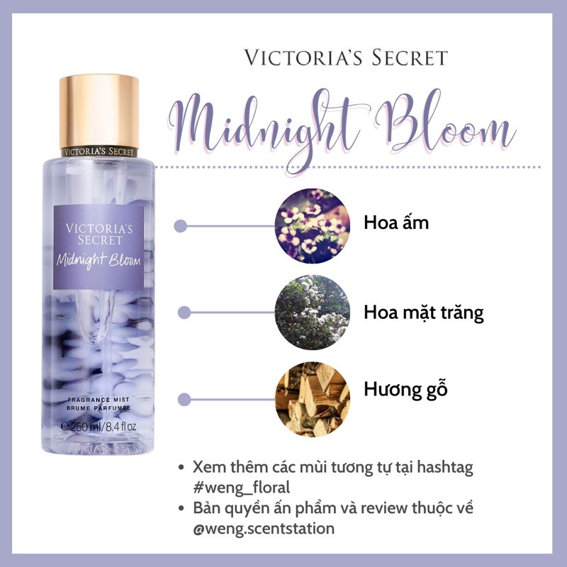 Xịt thơm Victoria’s Secret mùi Midnight Bloom