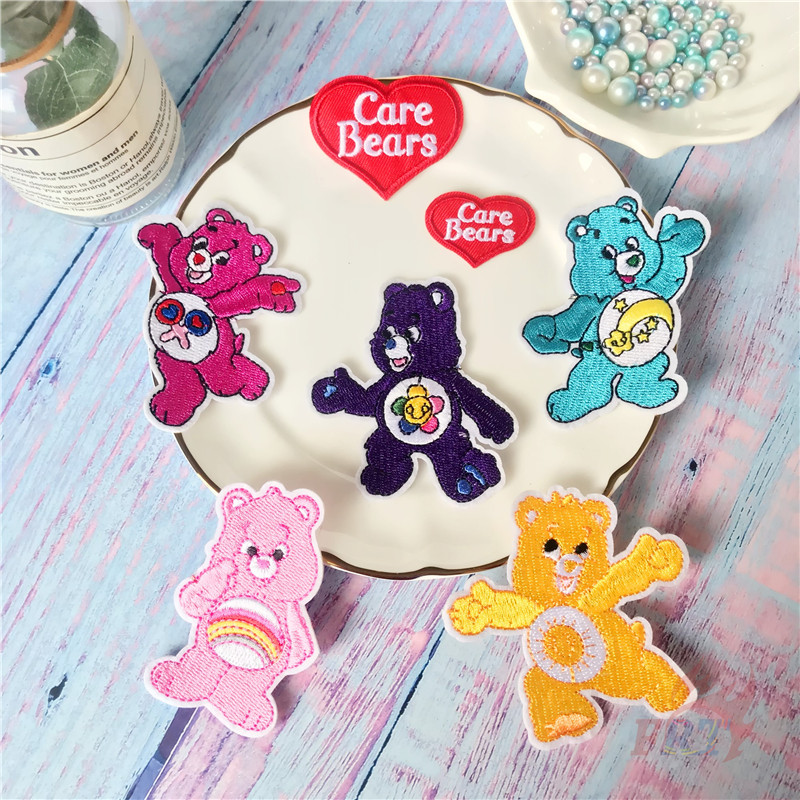 1 Huy Hiệu Ủi Thêu Hình Gấu / Hoa Hướng Dương / Ngôi Sao