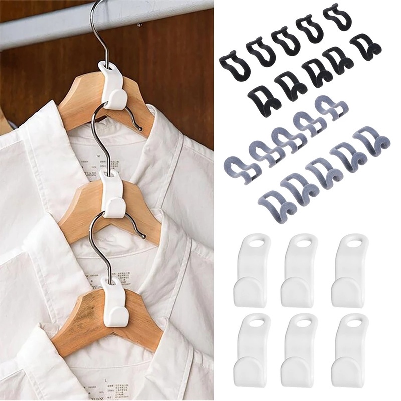 Set 5 Giá Đỡ Treo Quần Áo Mini Tiết Kiệm Không Gian Chống Trượt Bằng Vải