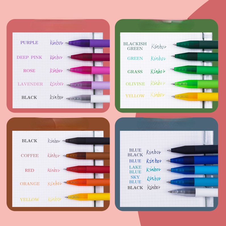 Bút Gel Nước 0.5mm Có Thể Thay Thế Màu Sắc