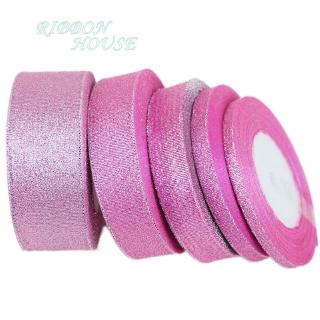 Cuộn dây ruy băng màu hồng chất lượng cao 25 thước