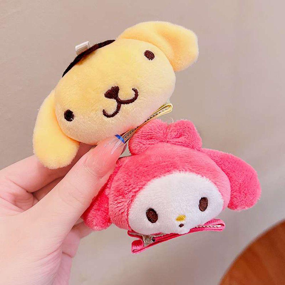 Kẹp Tóc Hình Thú Nhồi Bông Kuromi My Melody Thời Trang Cho Nữ