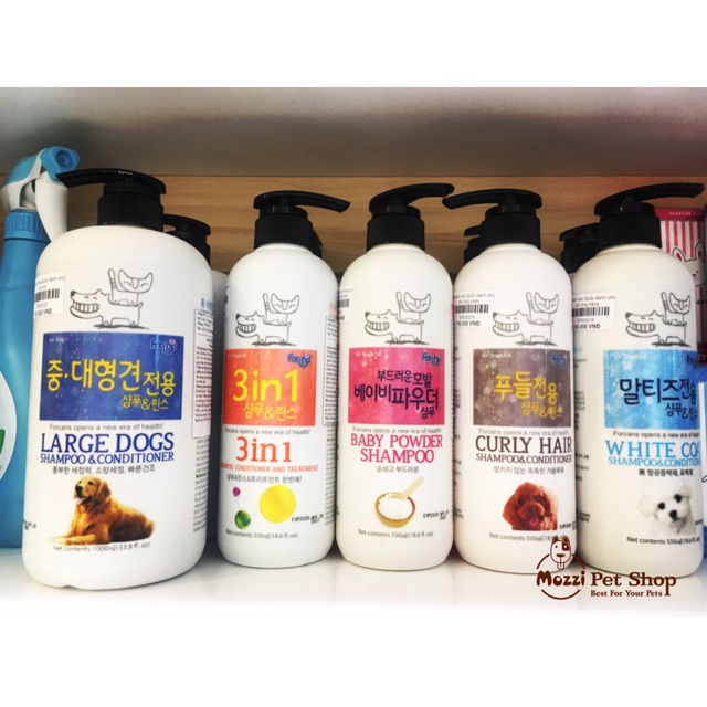 Forcans Sữa tắm Hàn Quốc 550ml cho chó mèo
