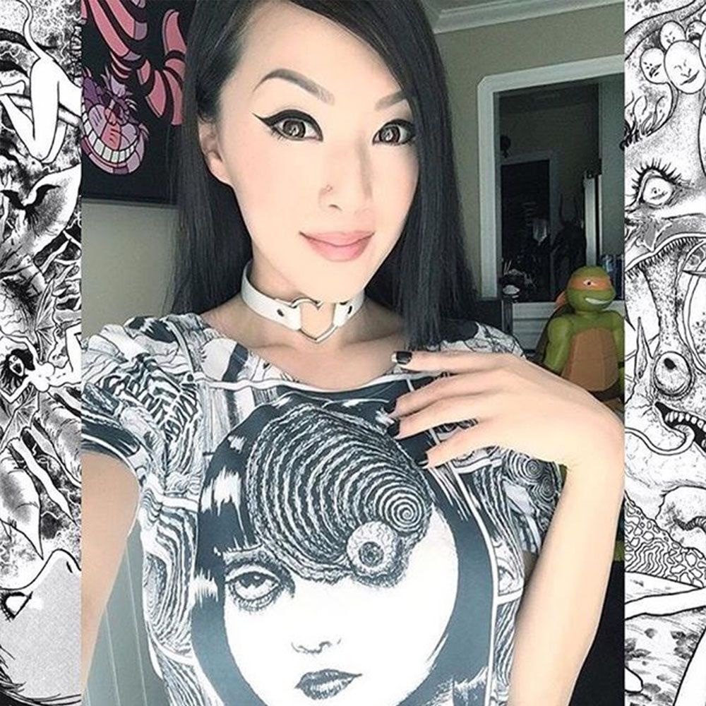 Vòng đeo đùi co giãn đính đinh tán thiết kế hình trái tim phong cách punk gothic thời trang cá tính cho nữ