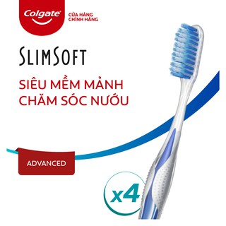 Bàn chải đánh răng Colgate Slimsoft Advanced 4 cái