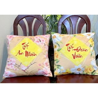 Set 2 vỏ gối tết an nhiên