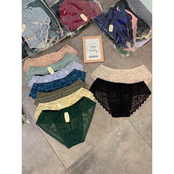 Quần lót nữ chip ren Thái form to lưng cao sexy vải ren mềm mại gợi cảm