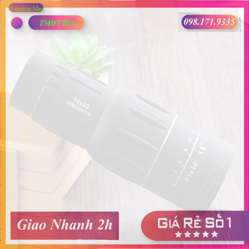 ⚡ Ống nhòm một mắt Bushnell 16x52 siêu nét ⚡ ống nhòm chụp ảnh từ xa ⚡ tặng kèm phụ kiện ⚡ Freeship