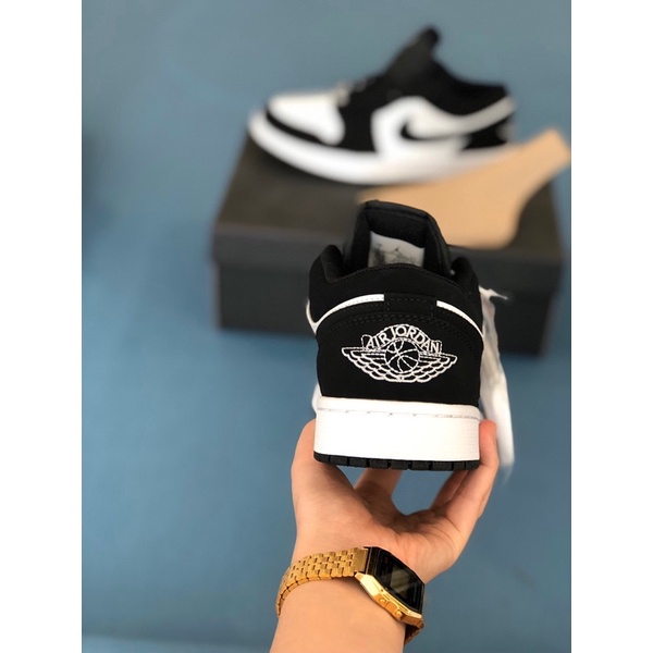 Giày thể thao Jordan 1 đen trắng cổ thấp, Giày JD low panda nam nữ Full Box Bill | BigBuy360 - bigbuy360.vn