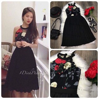 ♡♡♡ váy hoa thêu hàng quảng châu chất đẹp♡♡♡