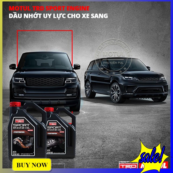 Nhớt Xe Hơi Motul TRD Sport Engine Oil 5W40 Gasoline 4X4L Bình 4 Lít - Hàng Chính Hãng