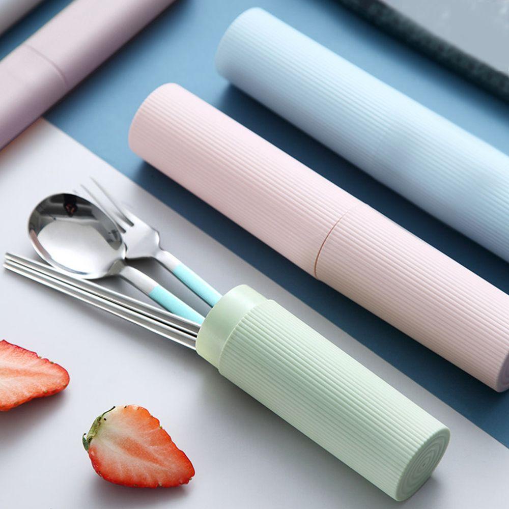 Bộ Dụng Cụ Ăn Uống 1 Món Gồm Muỗng / Đũa / Nĩa Di Động Có