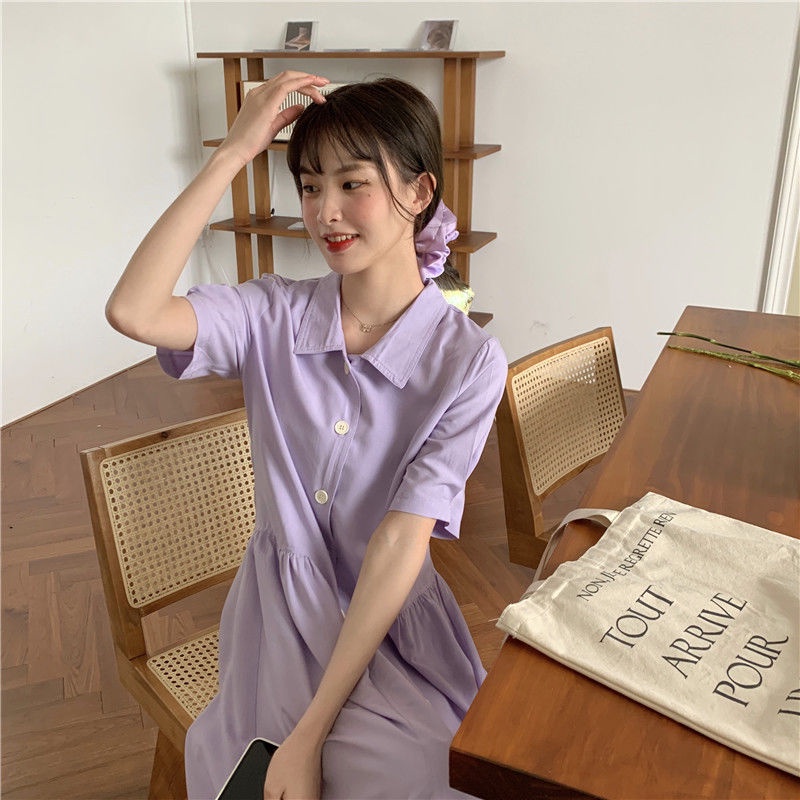 Đầm Polo dáng rộng thiết kế mới thời trang mùa hè theo phong cách hàn quốc cho nữ