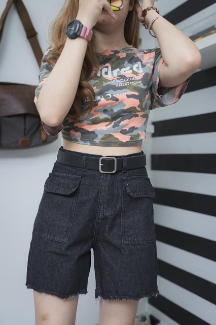 Quần ngố jean túi hộp cực đẹp ( hình thật )