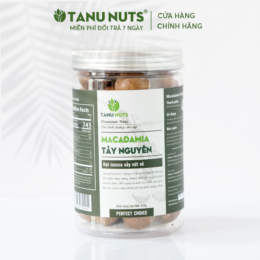 Hạt Macca TANU 500gr sấy nứt vỏ - Hạt mắc ca sạch, tiêu chuẩn xuất khẩu | BigBuy360 - bigbuy360.vn