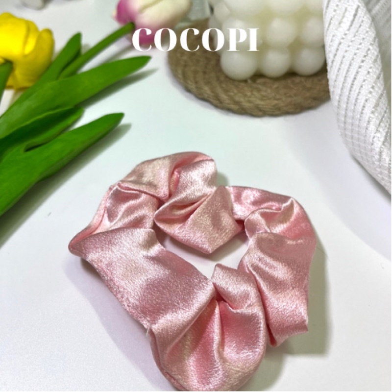 Dây cột tóc vải scrunchies đủ màu sắc Cocopi.accessories