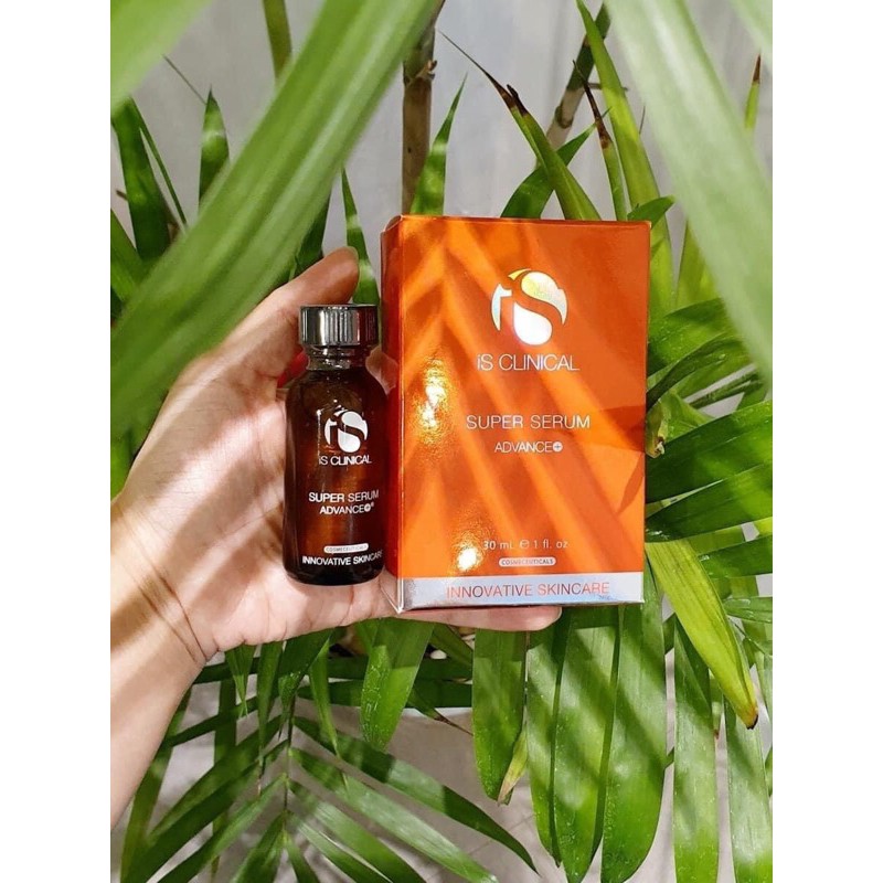 Tinh chất serum làm sáng da mờ thâm Is Clinical super serum Advance Plus chứa vitamin C - Chính hãng