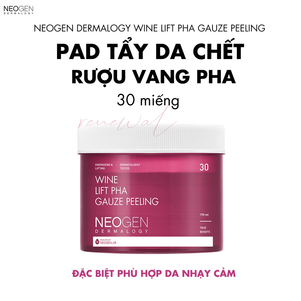 [Mã COSCOCOT11 -8% đơn 250K] Pad Tẩy Da Chết Dưỡng Da Se Khít Lỗ Chân Lông Neogen Dermalogy Pad 150ml | BigBuy360 - bigbuy360.vn