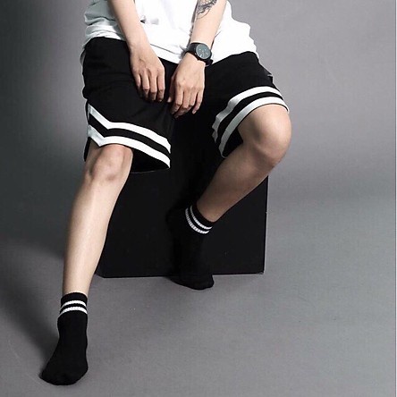 Quần đùi nam, quần short unisex DINO SPORTS vải poly co giãn, form rộng, tập thể thao hay mặc nhà
