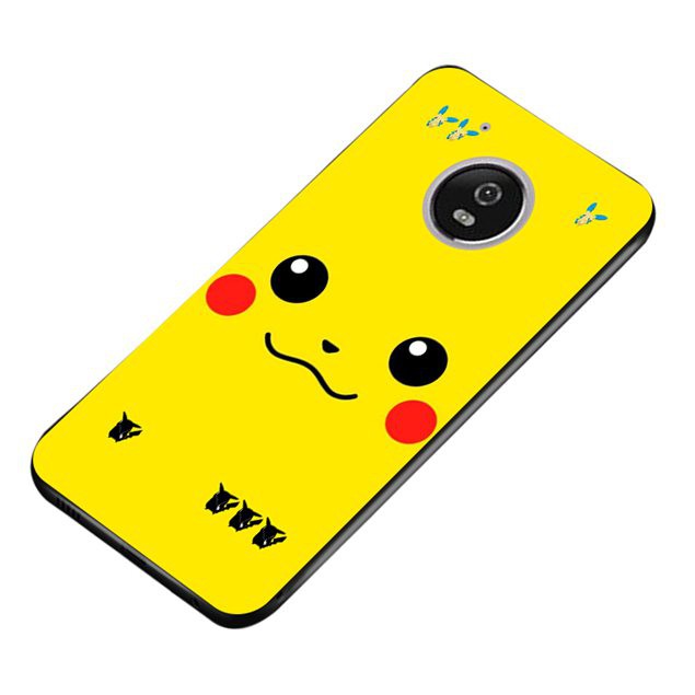 Ốp điện thoại in hình pikachu dễ thương cho Motorola Moto C X4 E4 G5 G5S Plus