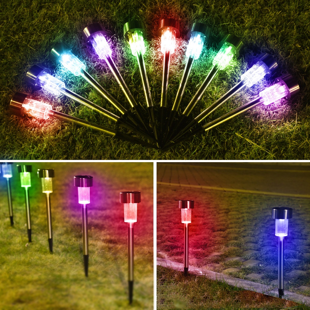 Cây đèn led trang trí sân vườn sử dụng năng lượng mặt trời