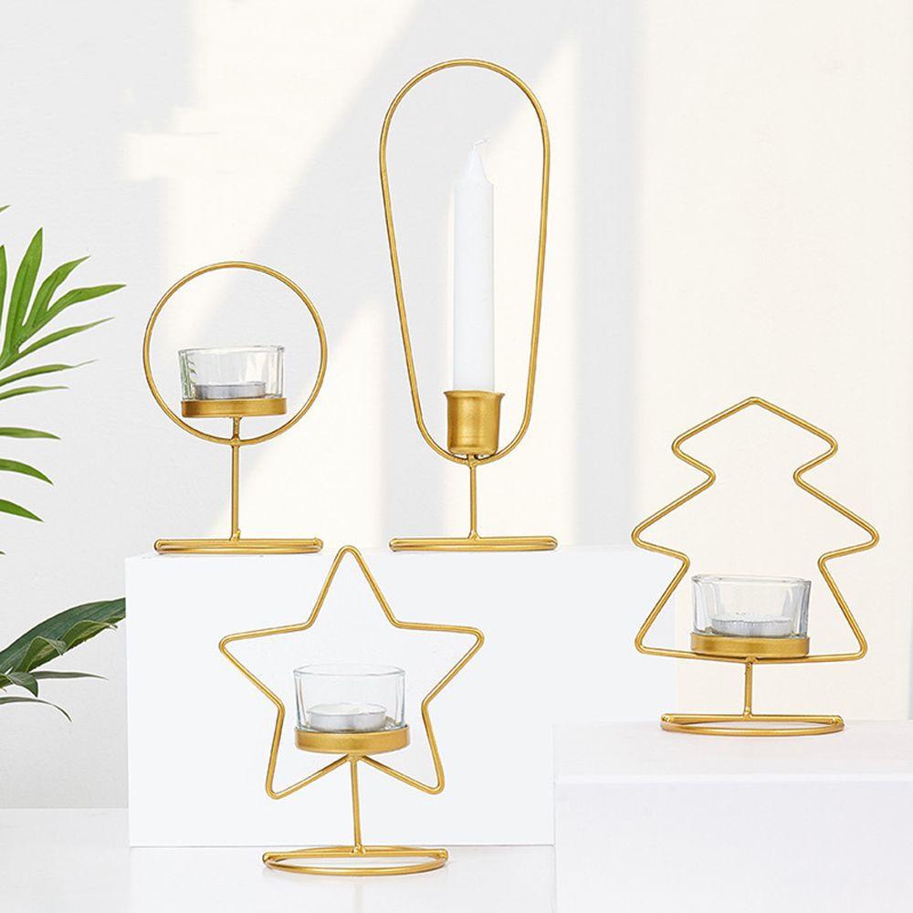 Giá Đỡ Nến KENT1 Lễ Hội Lãng Mạn|Phụ Kiện Kim Loại Trang Trí Nhà Cửa Phong Cách Vintage
