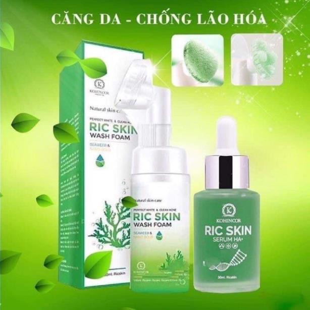 Combo Sữa rửa mặt và serum Ric Skin