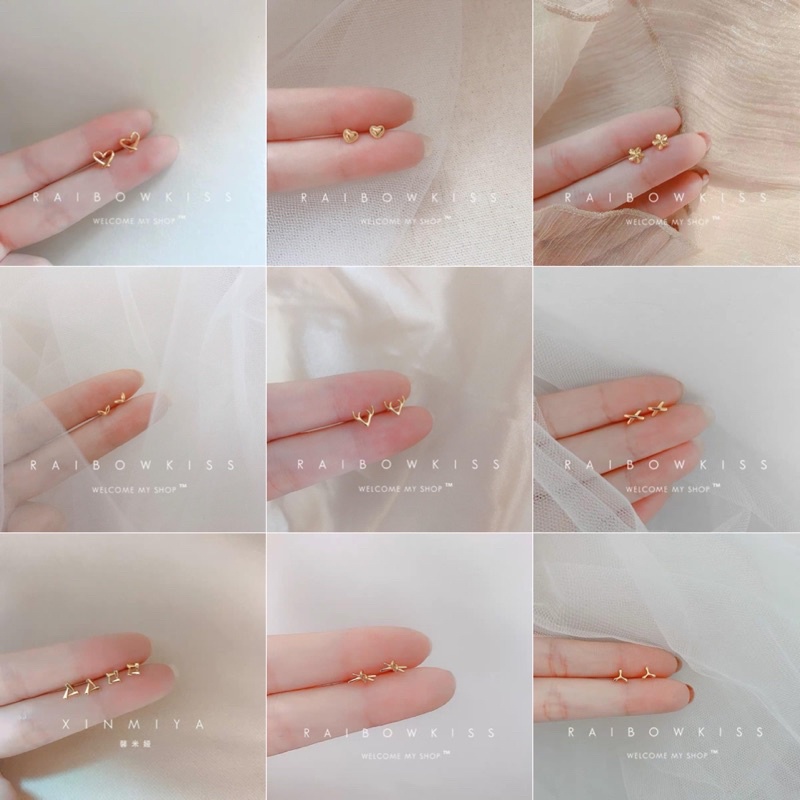 (NHIỀU MẪU) bông tai mini các kiểu