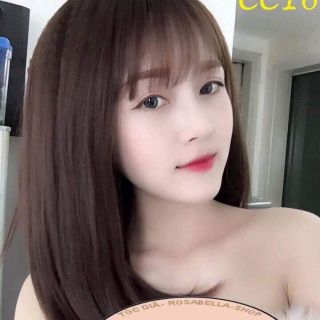Tóc gỉa nguyên đầu thẳng cụp