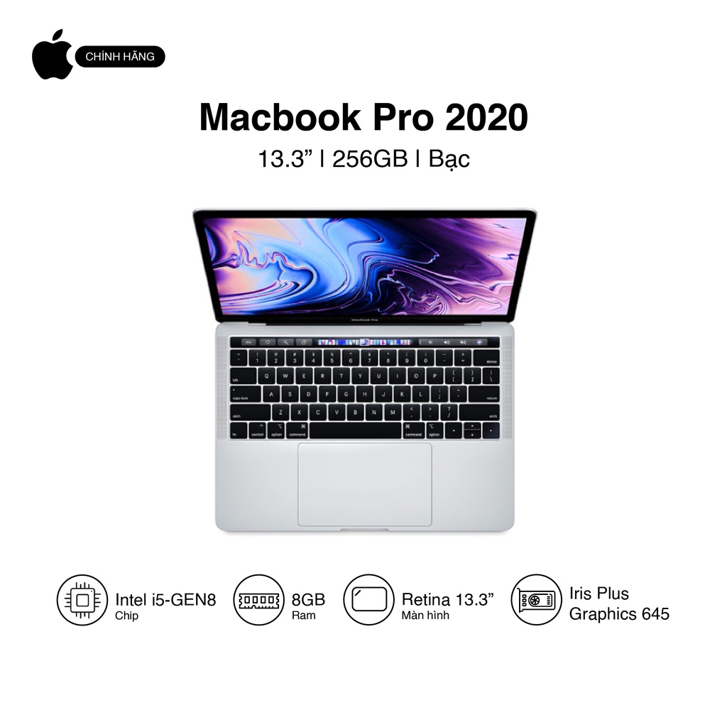 Laptop Apple Macbook Pro 2020 GEN8 13.3inch 256GB SSD Hàng chính hãng VN/A