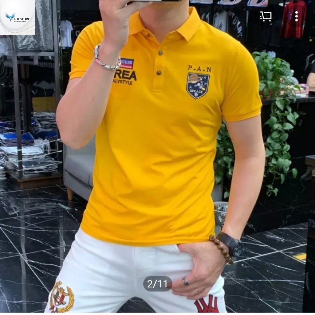 Áo thun nam tenji ct48tj áo phông nam nhiều màu logo pan cao cấp trẻ trung thời trang tenji store 8 (44 - 73kg) | BigBuy360 - bigbuy360.vn