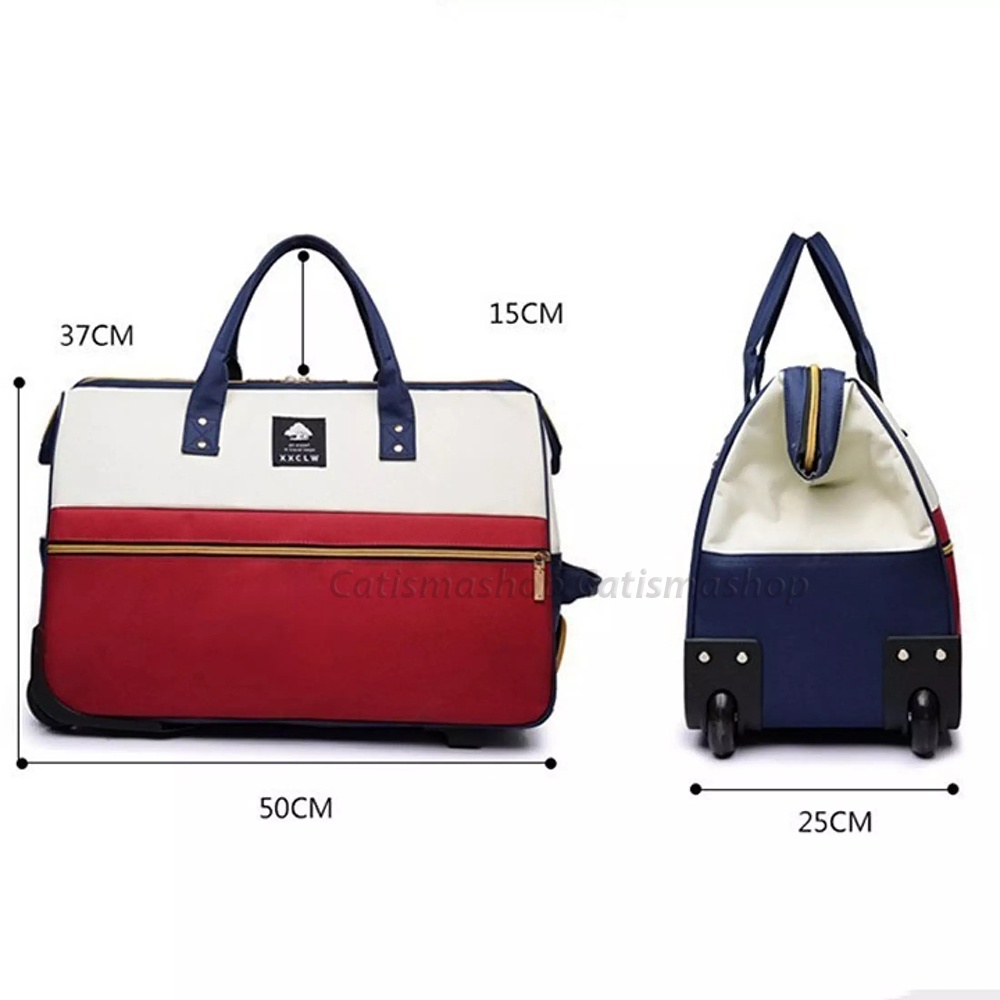 Túi kéo du lịch, valy kéo kiểm xách tay vải sợi oxford chống thấm